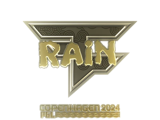 Sticker | rain (Gold) | Copenhagen 2024