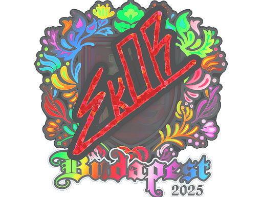 Sticker | sk0R (Holo) | Budapest 2025
