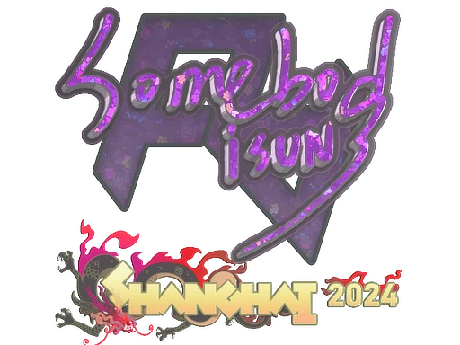 Sticker | somebody (Glitter) | Shanghai 2024