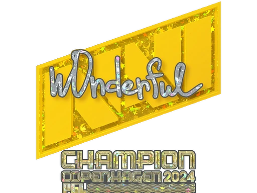 Sticker | w0nderful (Glitter, Champion) | Copenhagen 2024