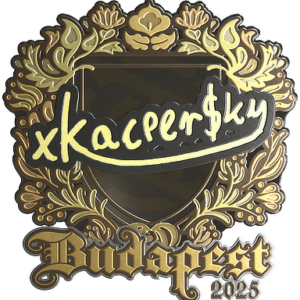 Sticker | xKacpersky (Gold) | Budapest 2025
