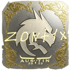 Sticker | zont1x (Gold) | Austin 2025