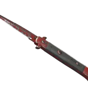 ★ Stiletto Knife | Crimson Web (Battle-Scarred)