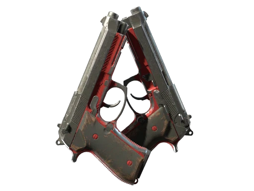 Dual Berettas | Panther (Battle-Scarred)