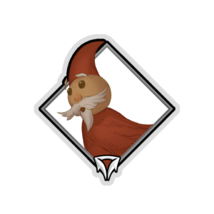 Gold Crownfall Sticker - Dolfrat the Wizard