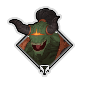 Gold Crownfall Sticker - Pak'Rajul