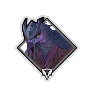 Gold Crownfall Sticker - Scree'Auk