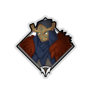 Gold Crownfall Sticker - Serina