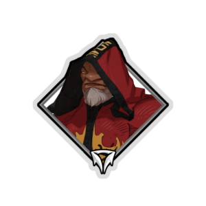 Gold Crownfall Sticker - Warlock