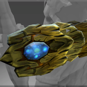 Inscribed Ironwood Arms of the Fungal Lord