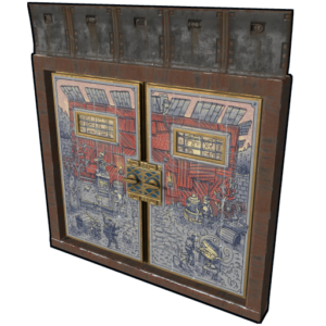 Porcelain Armored Double Door