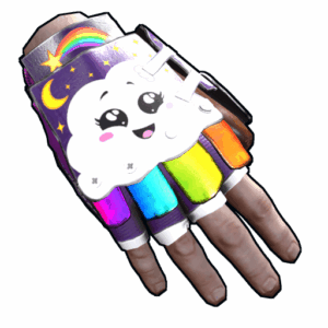 Rainbow Pony Roadsign Gloves
