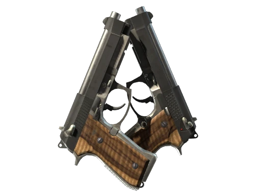 StatTrak™ Dual Berettas | Black Limba (Minimal Wear)