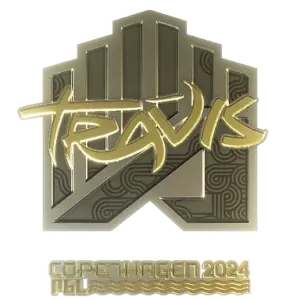 Sticker | TRAVIS (Gold) | Copenhagen 2024