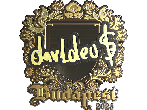 Sticker | dav1deuS (Gold) | Budapest 2025