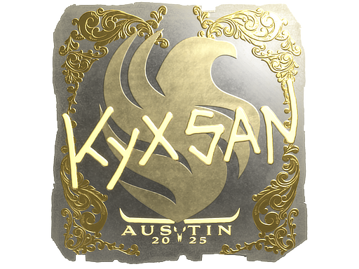 Sticker | kyxsan (Gold) | Austin 2025