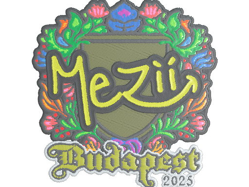 Sticker | mezii (Embroidered) | Budapest 2025
