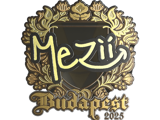 Sticker | mezii (Gold) | Budapest 2025