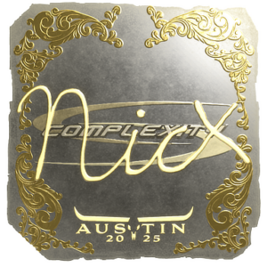 Sticker | nicx (Gold) | Austin 2025