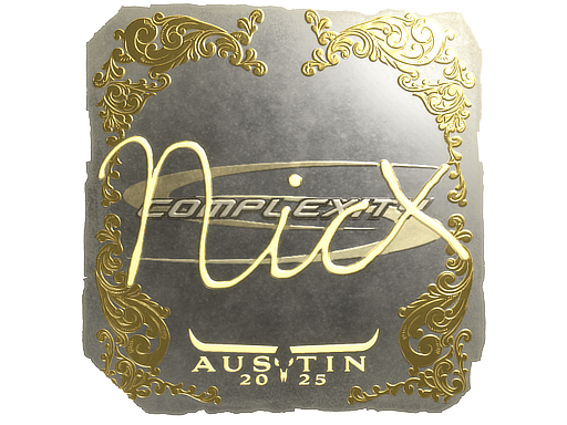 Sticker | nicx (Gold) | Austin 2025