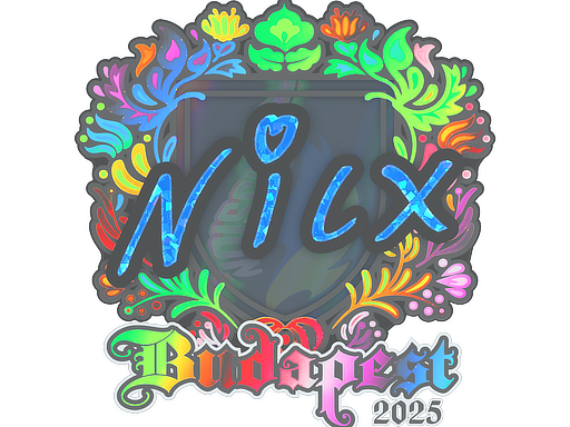 Sticker | nicx (Holo) | Budapest 2025