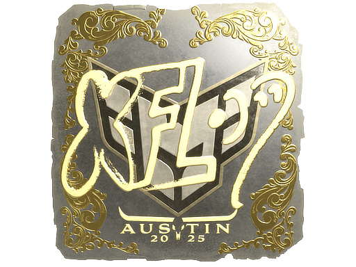 Sticker | xfl0ud (Gold) | Austin 2025