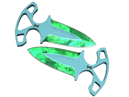 ★ StatTrak™ Shadow Daggers | Gamma Doppler Emerald (Factory New)