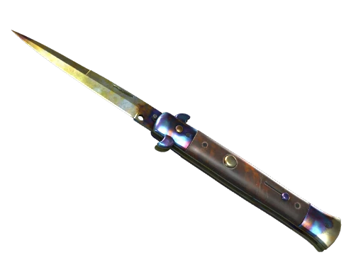 ★ StatTrak™ Stiletto Knife | Case Hardened (Well-Worn)