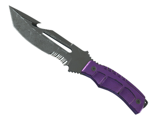 ★ StatTrak™ Survival Knife | Ultraviolet (Battle-Scarred)
