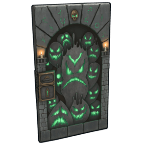 Ghostly Flame Door