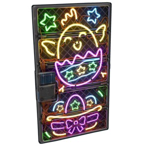 Neon Rise Sheet Metal Door