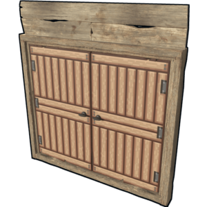 Pixel Wooden Double Door