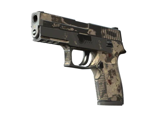 Souvenir P250 | Black & Tan (Battle-Scarred)