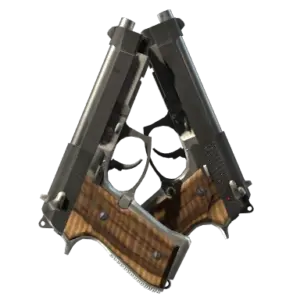 StatTrak™ Dual Berettas | Black Limba (Factory New)