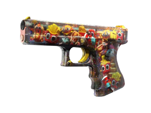 StatTrak™ Glock-18 | Snack Attack (Well-Worn)