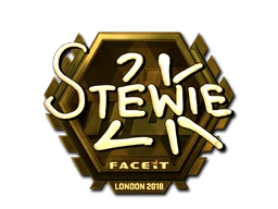 Sticker | Stewie2K (Gold) | London 2018
