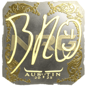 Sticker | br0 (Gold) | Austin 2025