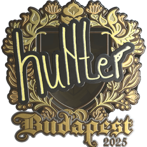 Sticker | huNter- (Gold) | Budapest 2025
