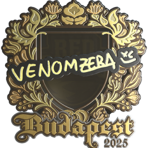 Sticker | venomzera (Gold) | Budapest 2025