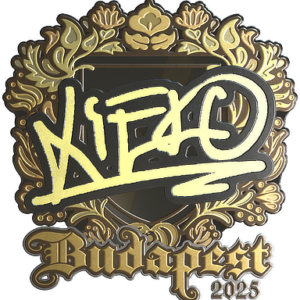 Sticker | xiELO (Gold) | Budapest 2025