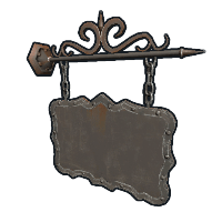 Two Sided Ornate Hanging Sign