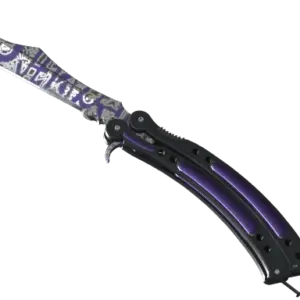 ★ StatTrak™ Butterfly Knife | Freehand (Well-Worn)