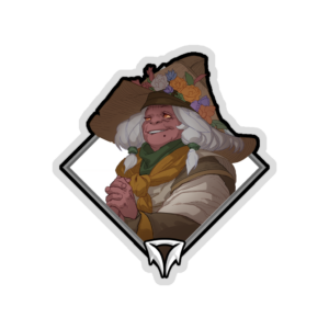 Gold Crownfall Sticker - Sherrid The Matchmaker