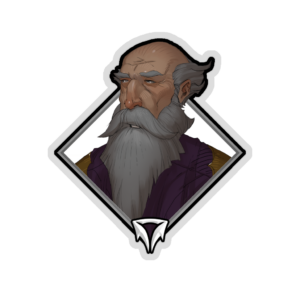 Gold Crownfall Sticker - Thrael