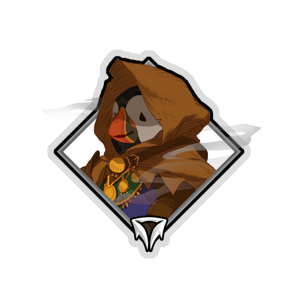 Gold Crownfall Sticker - Clortho the Strange