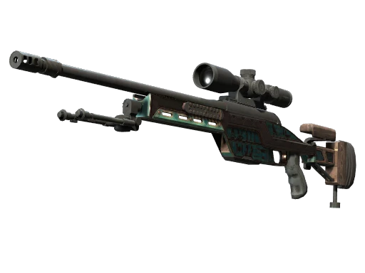 SSG 08 | Azure Glyph (Battle-Scarred)