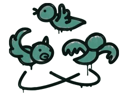 Sealed Graffiti | Dizzy (Frog Green)
