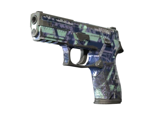 Souvenir P250 | Digital Architect (Battle-Scarred)