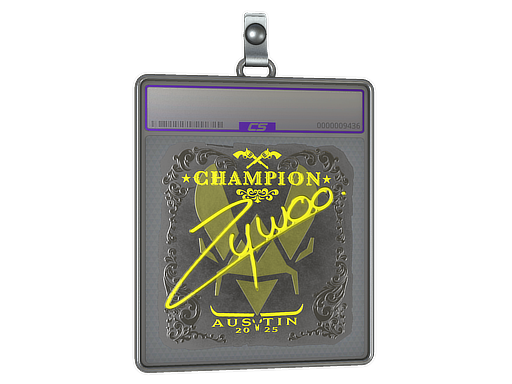 Sticker Slab | ZywOo (Foil, Champion) | Austin 2025