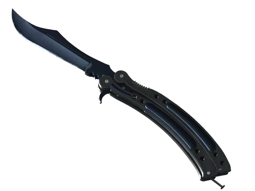 ★ StatTrak™ Butterfly Knife | Blue Steel (Battle-Scarred)